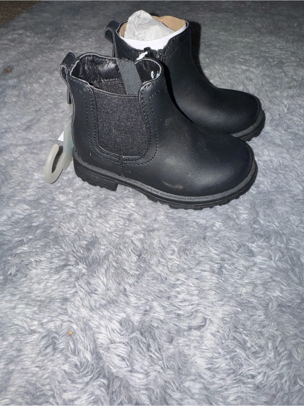 The Children's Place Black Kids Pull-On Chelsea Boots